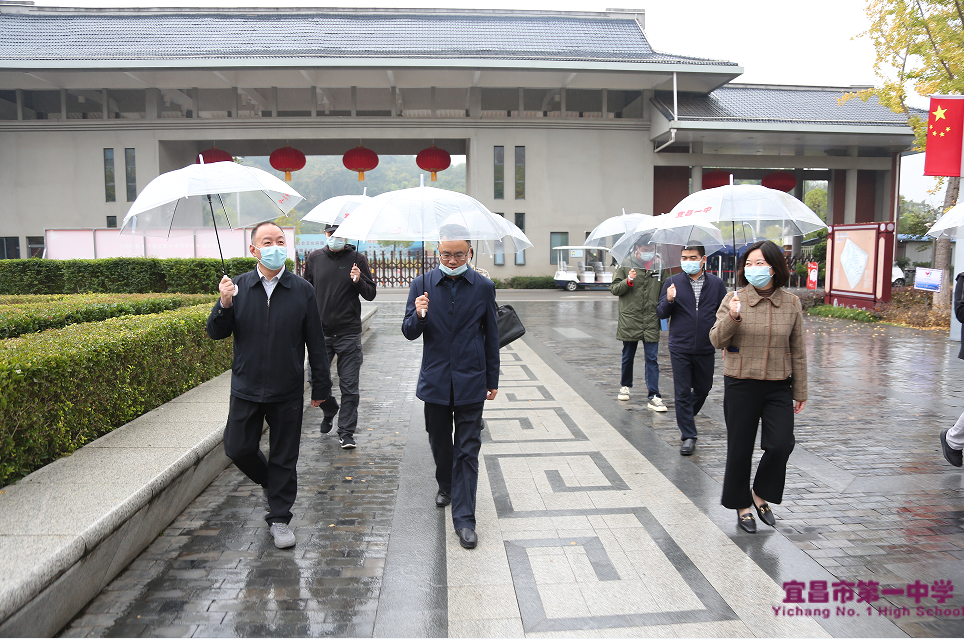 湖北省教育信息化发展中心主任田明华一行来我校检查疫情防控工作